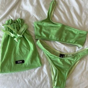 Green Triangl Bikini Set
